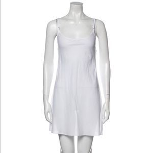 LoveShackFancy White Scoop Neck Mini Dress